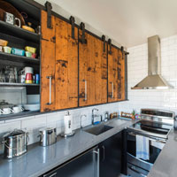 Кухонные фасады с амбарным механизмом